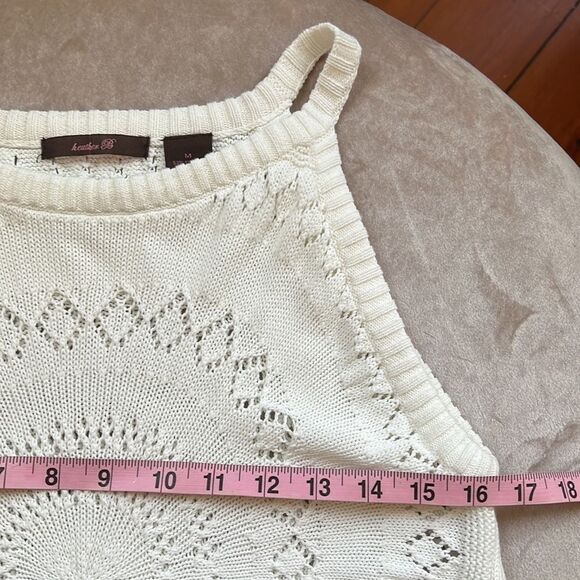 NWT Heather B Sz M Stretch Knot Sweater Tank - Picture 3 of 8